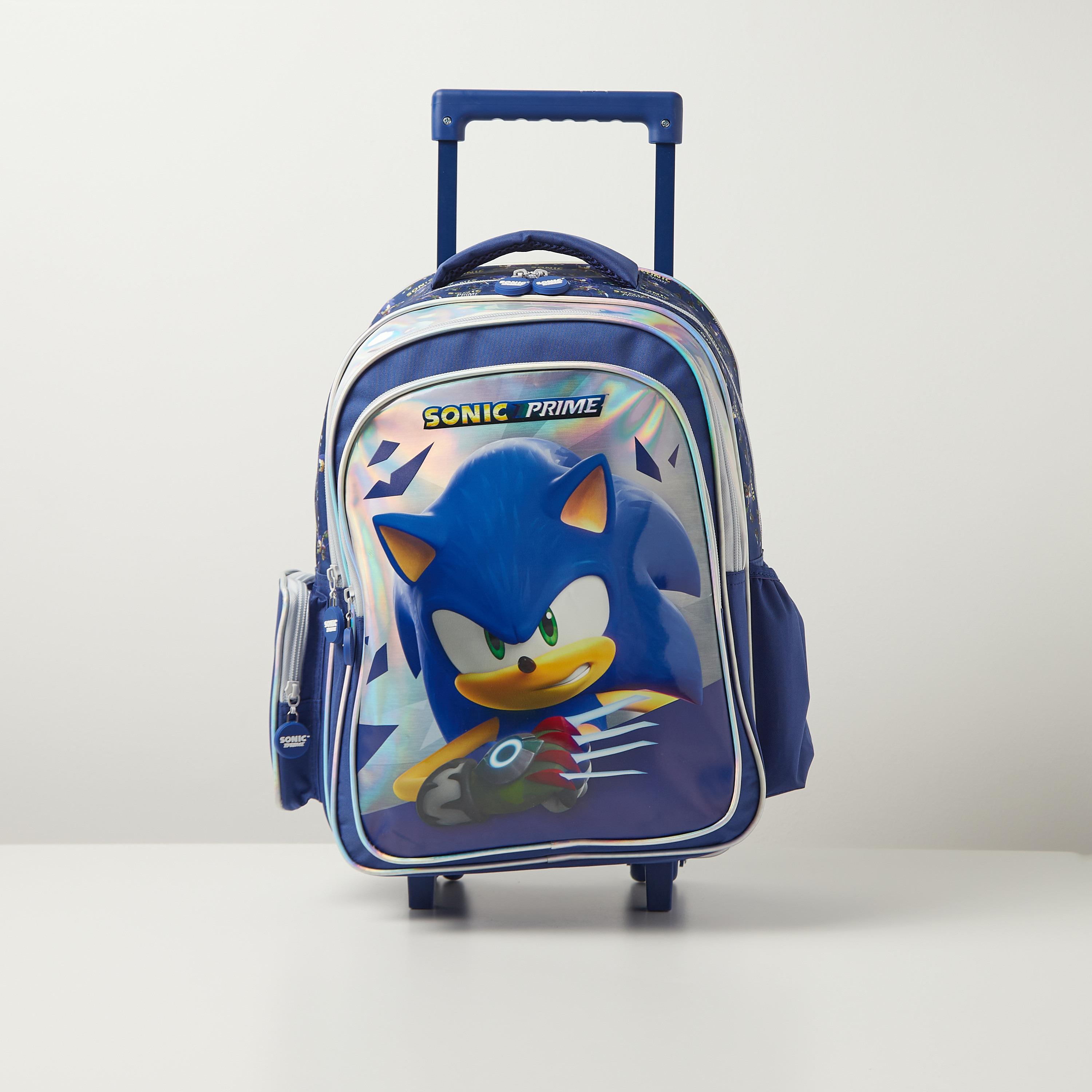 شنطة ظهر ترولي بطبعات ومقبض قابل للسحب وعجلات - 16 بوصة-school-bagsandbackpacks-trolleybags-image-1
