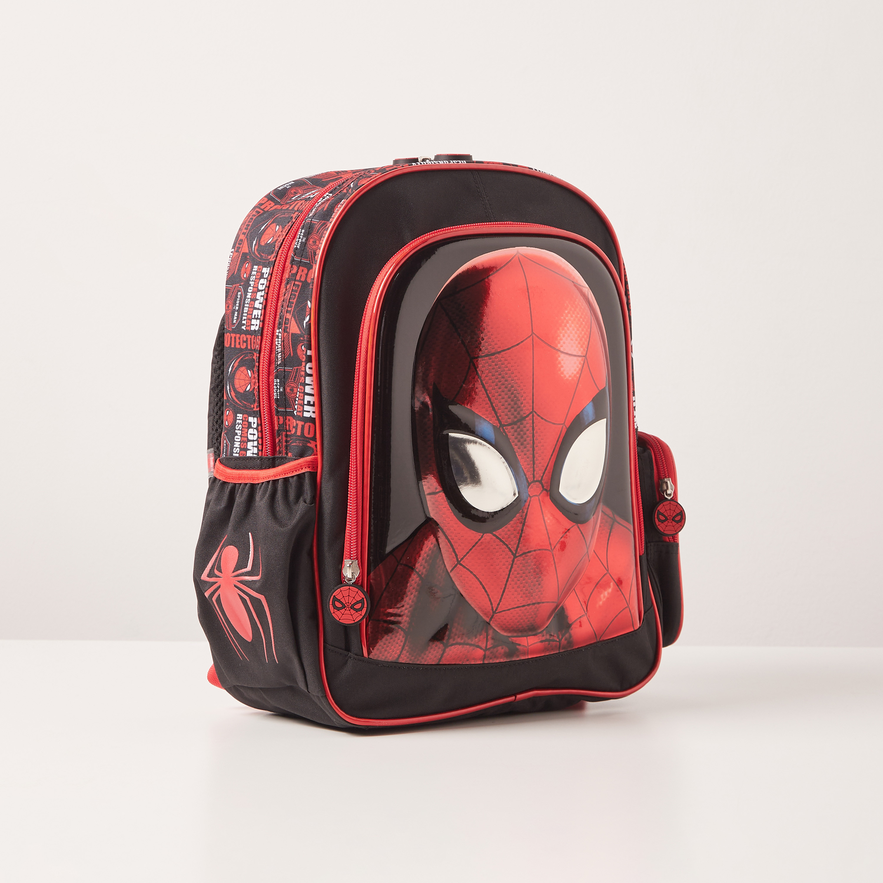 Spider-Man Print Backpack with Adjustable Shoulder Straps - 14 inches-school-bagsandbackpacks-backpacks-image-2