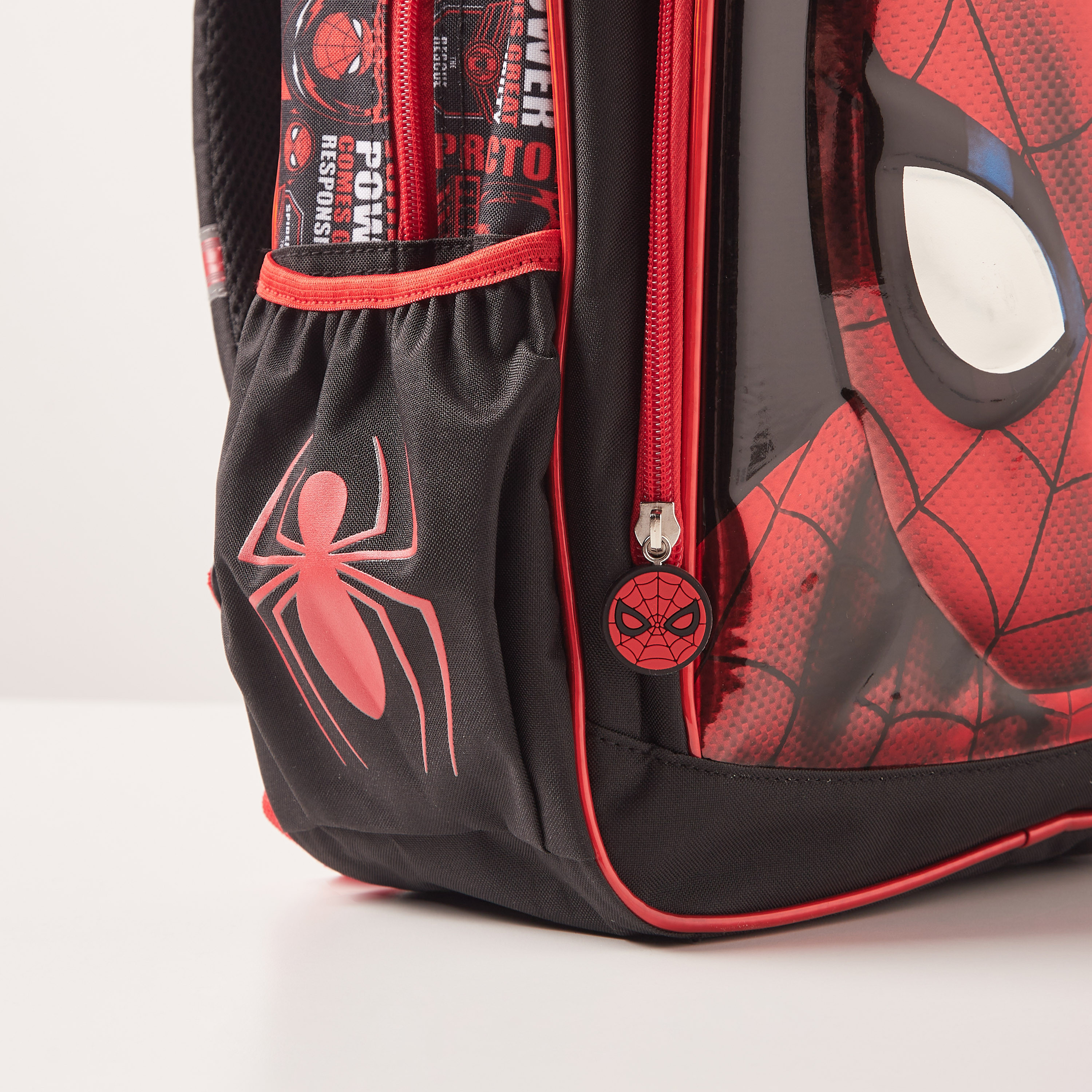 Spider-Man Print Backpack with Adjustable Shoulder Straps - 14 inches-school-bagsandbackpacks-backpacks-image-3