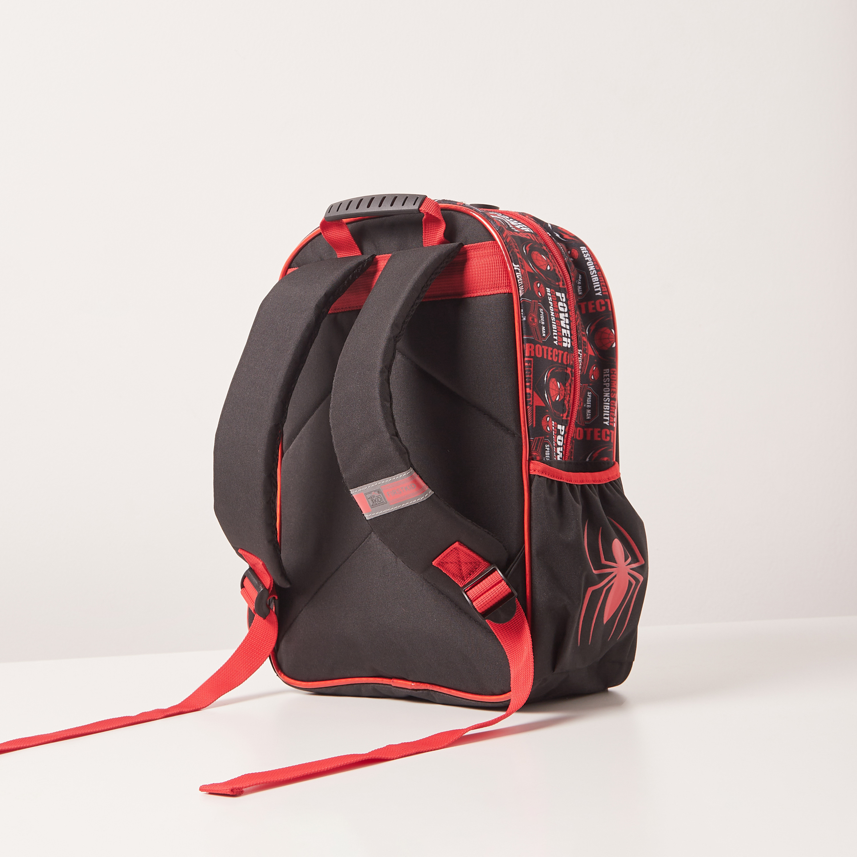 Spider-Man Print Backpack with Adjustable Shoulder Straps - 14 inches-school-bagsandbackpacks-backpacks-image-4