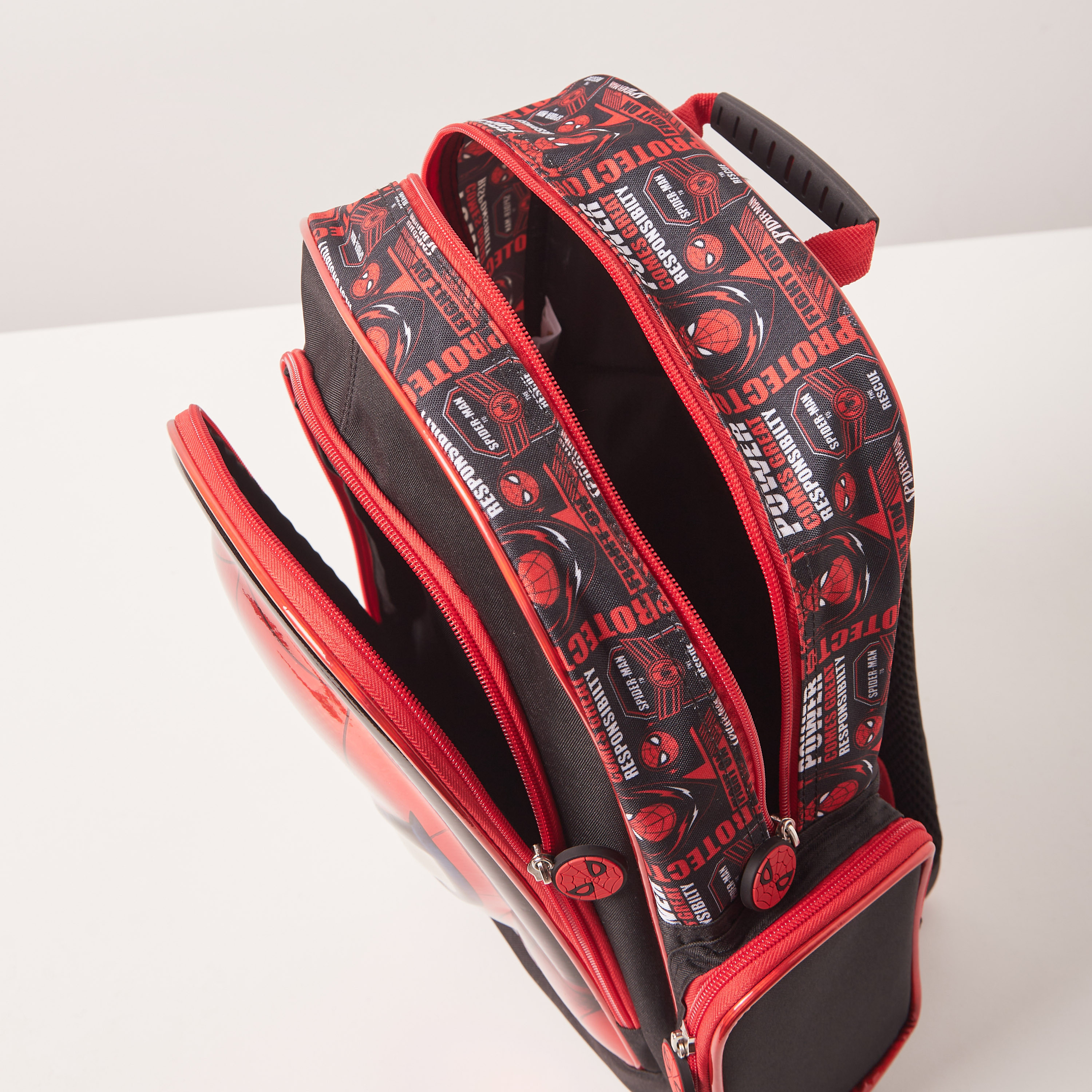 Spider-Man Print Backpack with Adjustable Shoulder Straps - 14 inches-school-bagsandbackpacks-backpacks-image-5