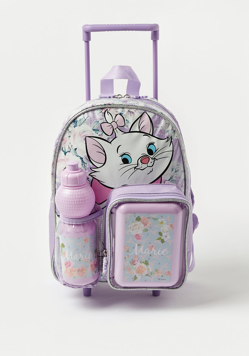 Marie Print 3-Piece Trolley Backpack Set - 14 inches-School Sets-image-0