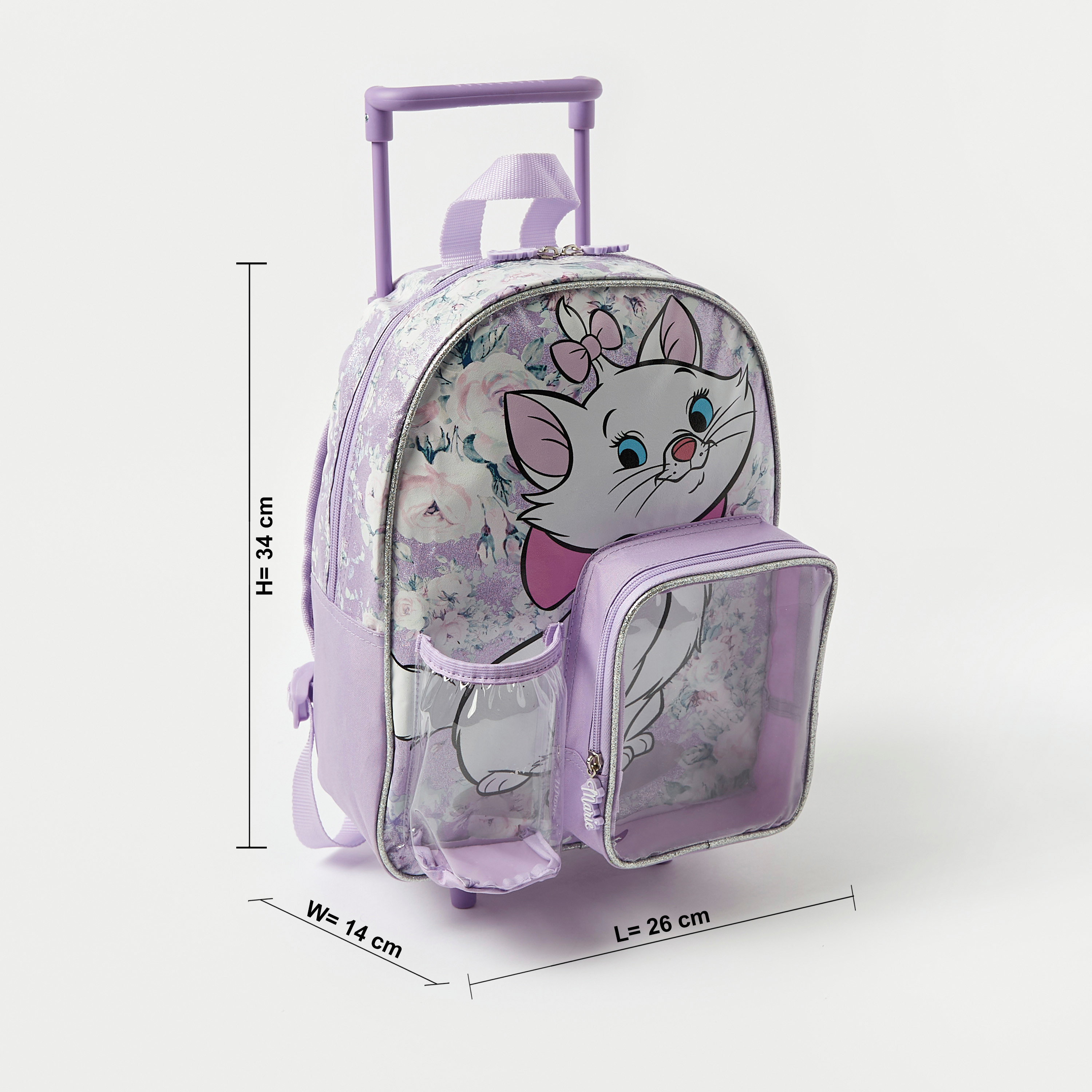 Marie Print 3-Piece Trolley Backpack Set - 14 inches-school-bagsandbackpacks-trolleybags-image-2