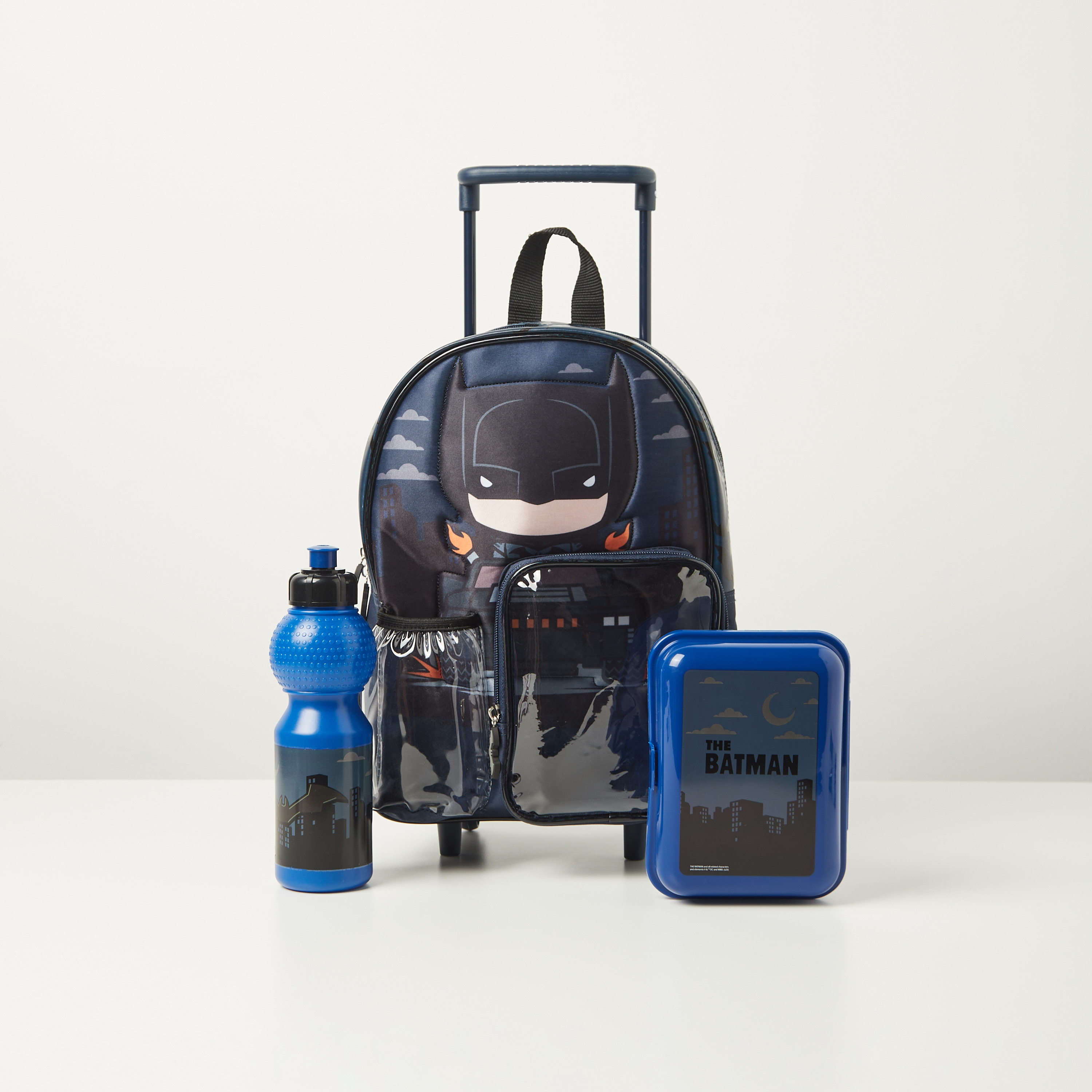 Batman lunch box sales and bottle