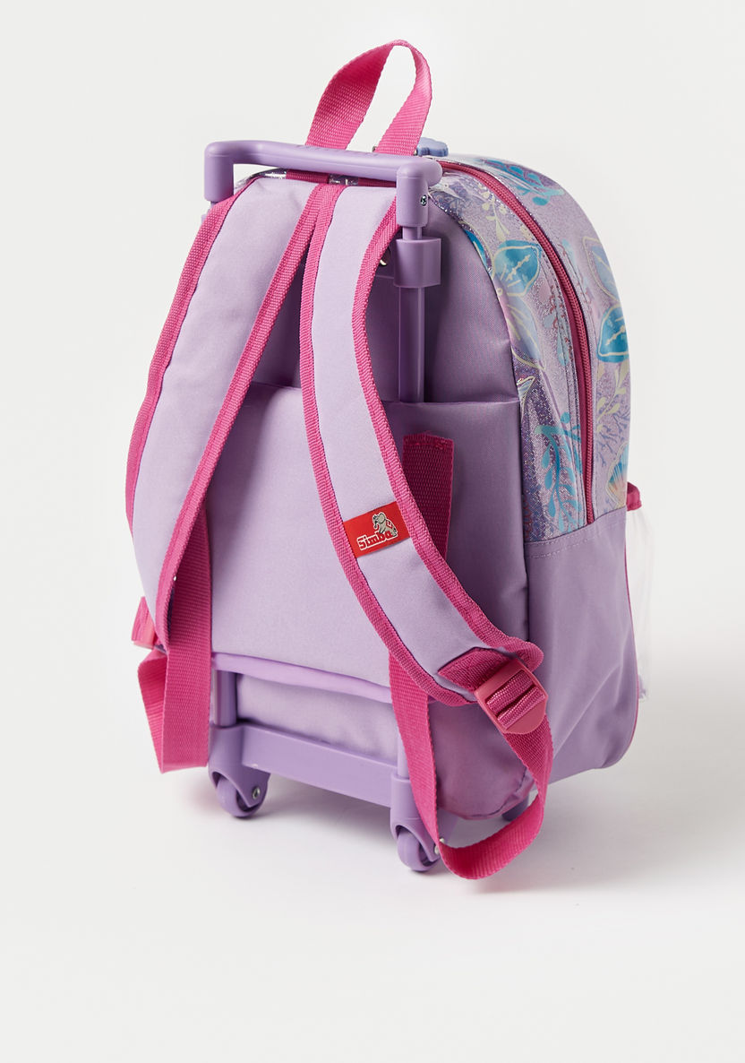 Disney Little Mermaid Print 3-Piece Trolley Backpack Set - 14 inches-School Sets-image-7