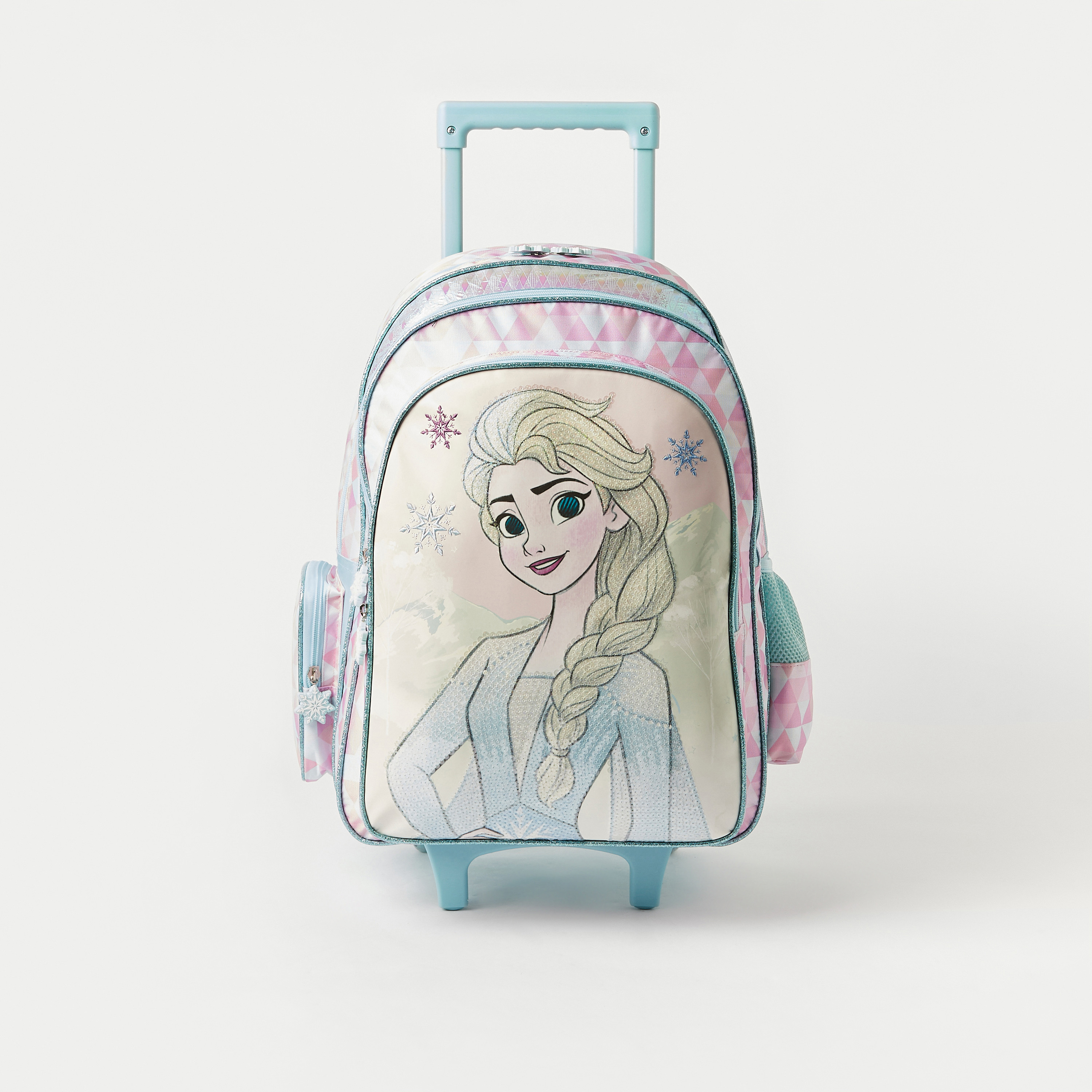 Disney Frozen Sequinned Trolley Backpack with Adjustable Shoulder Straps - 18 inches-school-bagsandbackpacks-trolleybags-image-1