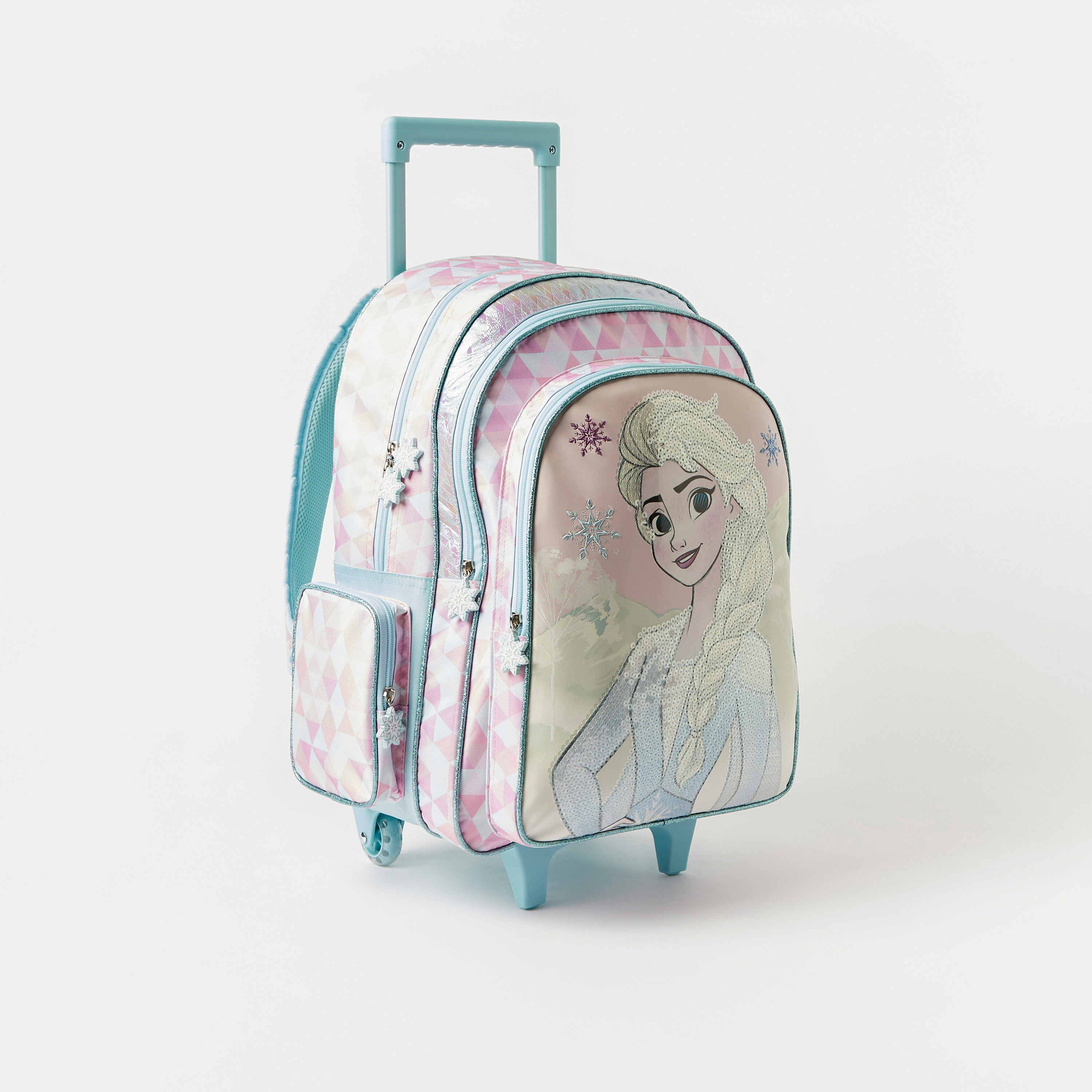 Disney Frozen Sequinned Trolley Backpack with Adjustable Shoulder Straps - 18 inches-school-bagsandbackpacks-trolleybags-image-3