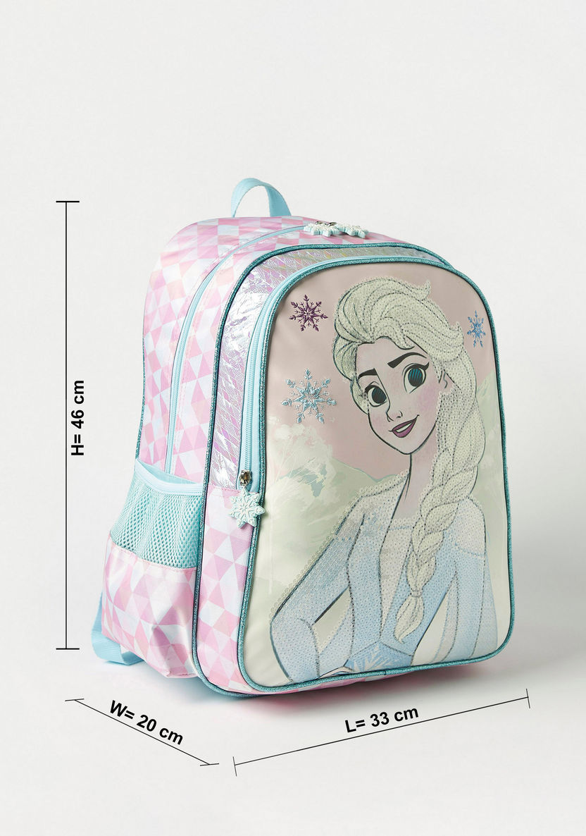 Disney Frozen Glowing Embellished Backpack - 16 inches-Backpacks-image-1