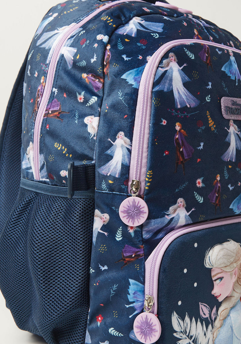 Disney Frozen Print Backpack with Adjustable Straps - 18 inches-Backpacks-image-3