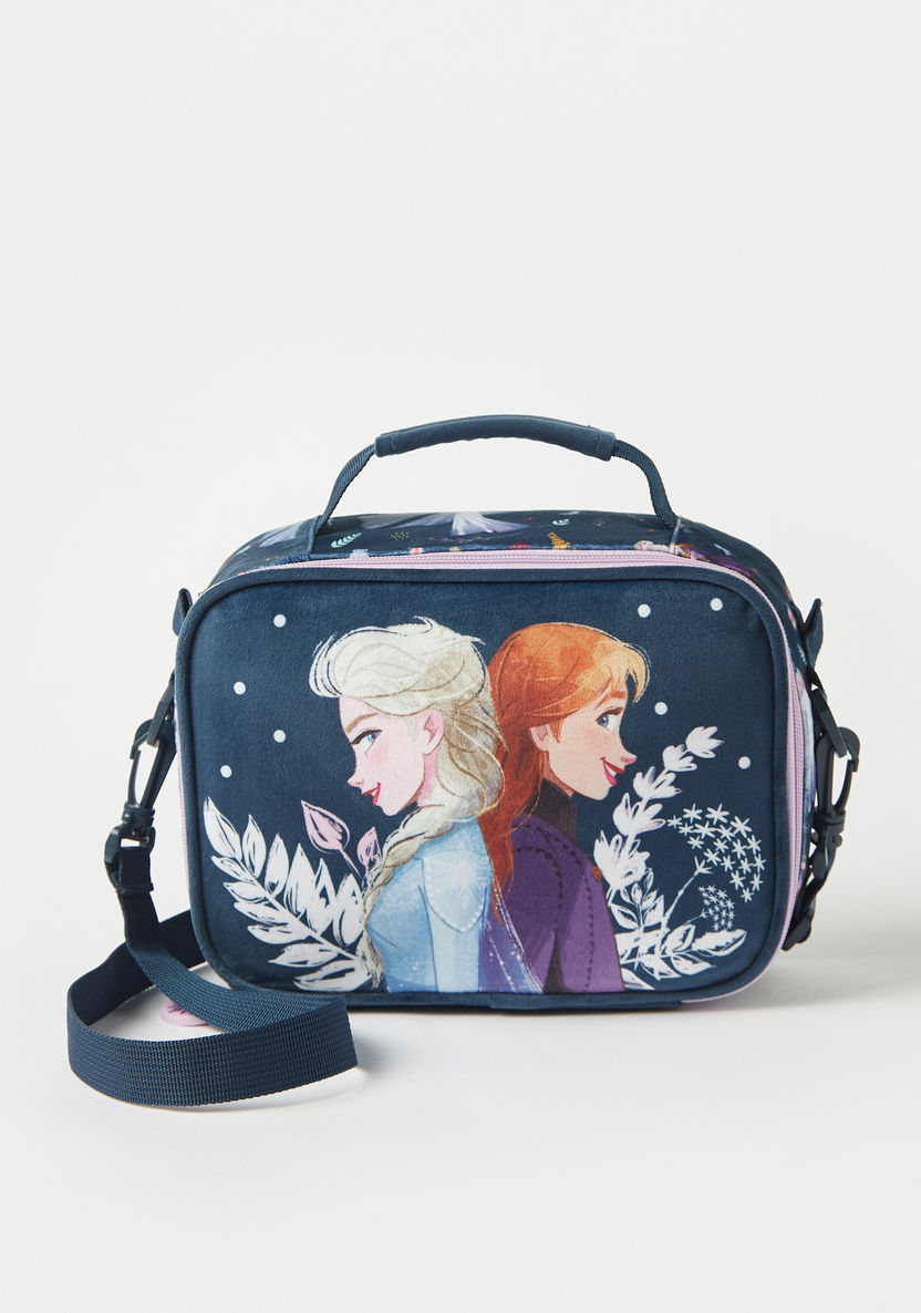 Disney Frozen Print Lunch Bag with Adjustable Strap-Lunch Bags-image-0