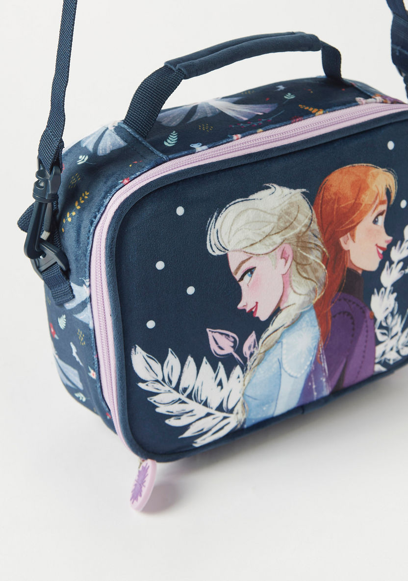 Disney Frozen Print Lunch Bag with Adjustable Strap-Lunch Bags-image-3