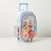 Disney Princess Floral Embellished Trolley Backpack - 18 inches-Trolleys-thumbnailMobile-2