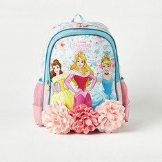 Disney Princess Floral Applique Detail Backpack - 16 inches