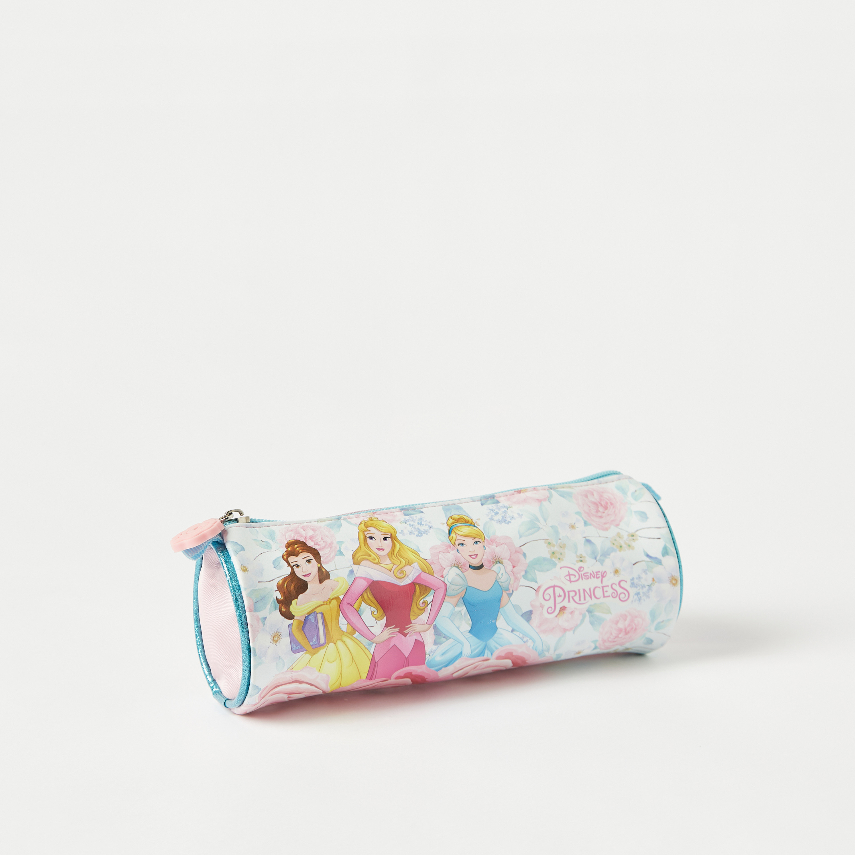 Disney Princess Print Pencil Pouch with Zip Closure-school-stationery-pencilcases-image-2