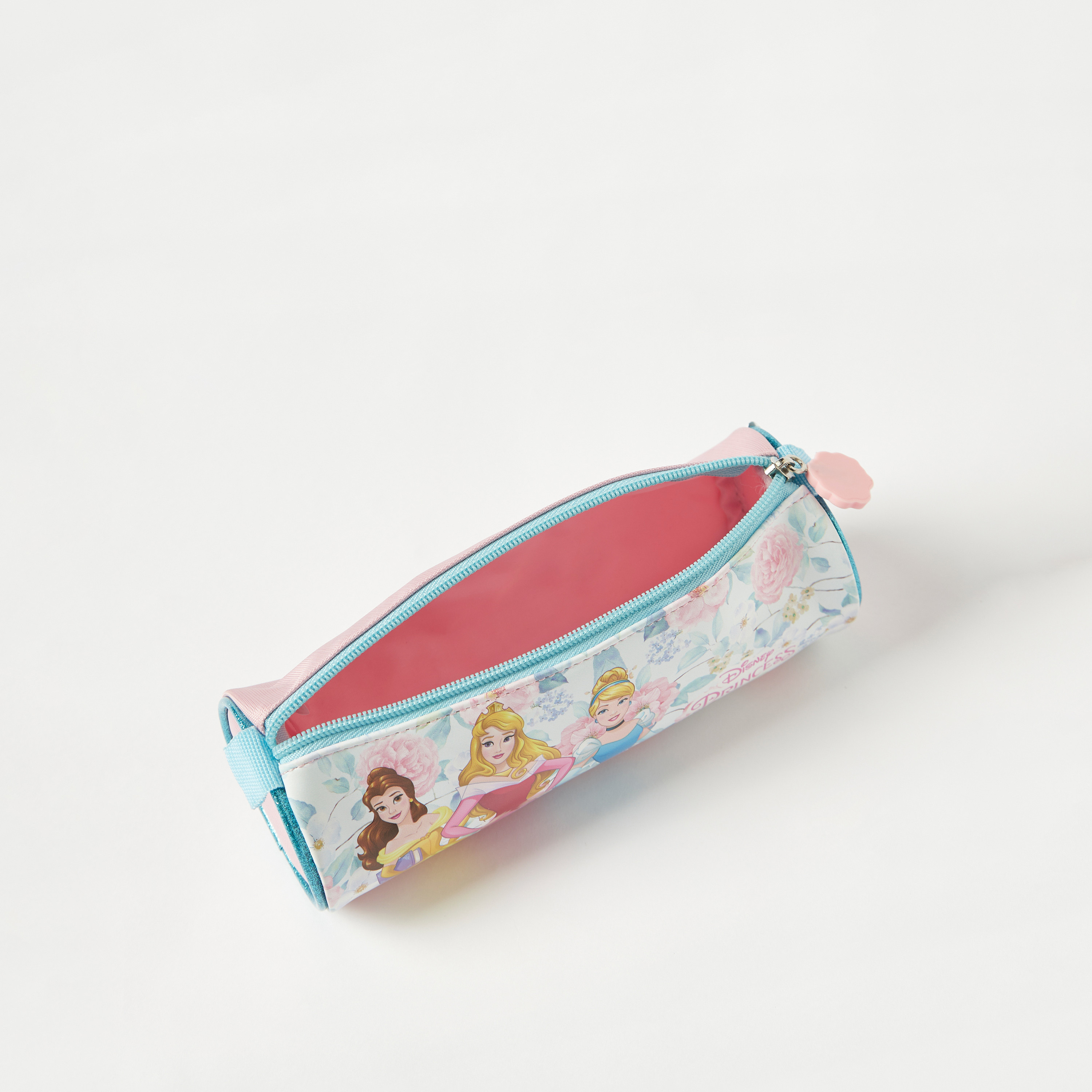 Disney Princess Print Pencil Pouch with Zip Closure-school-stationery-pencilcases-image-5