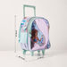 Disney Little Mermaid Print Trolley Backpack with Retractable Handle - 14 inches-Trolleys-thumbnail-1