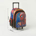 Spider-Man Print Trolley Backpack with Retractable Handle and Zip Closure - 18 inches-Trolleys-thumbnail-1