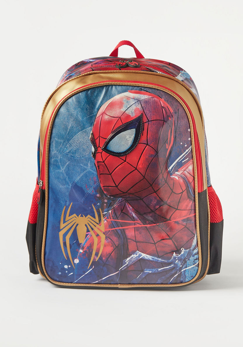 Spider-Man Print Backpack - 16 inches-Backpacks-image-0