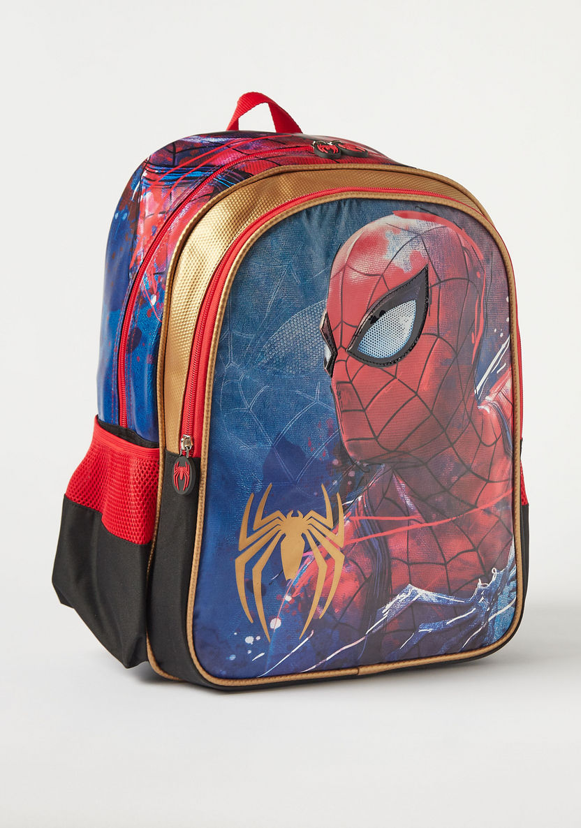 Spider-Man Print Backpack - 16 inches-Backpacks-image-2