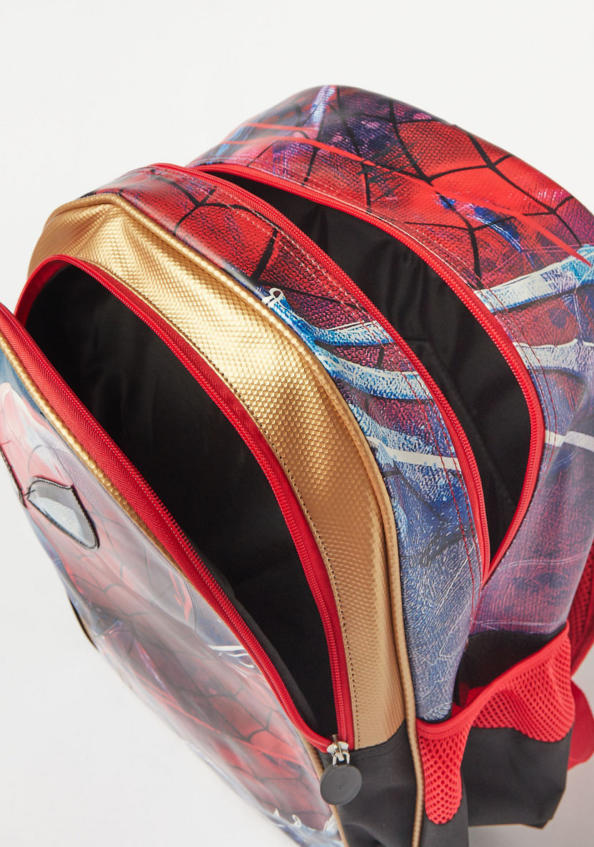 Spider-Man Print Backpack - 16 inches-Backpacks-image-6