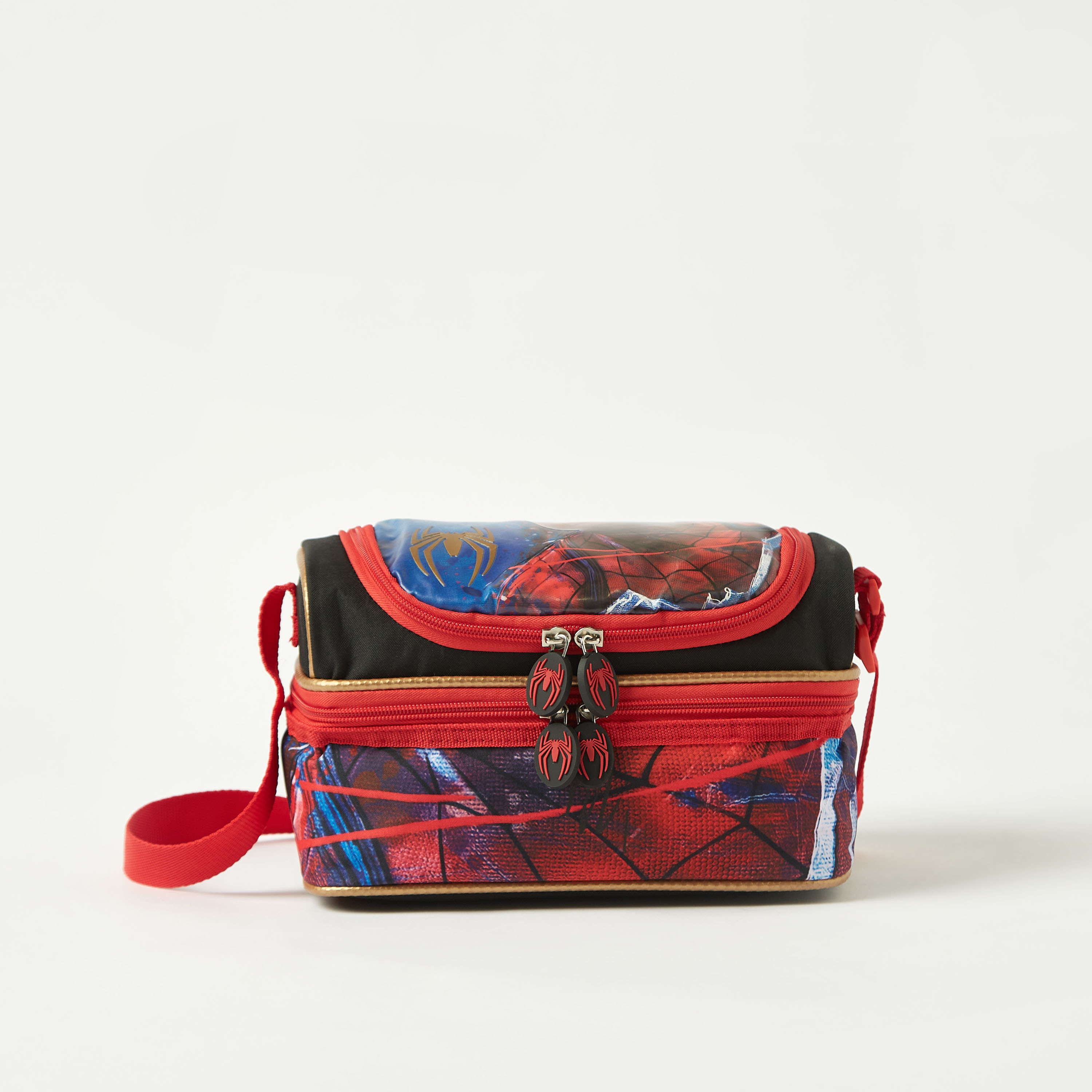 شنطة غداء بطبقتين وطبعات سبايدر مان-school-lunchessentials-lunchbags-image-1