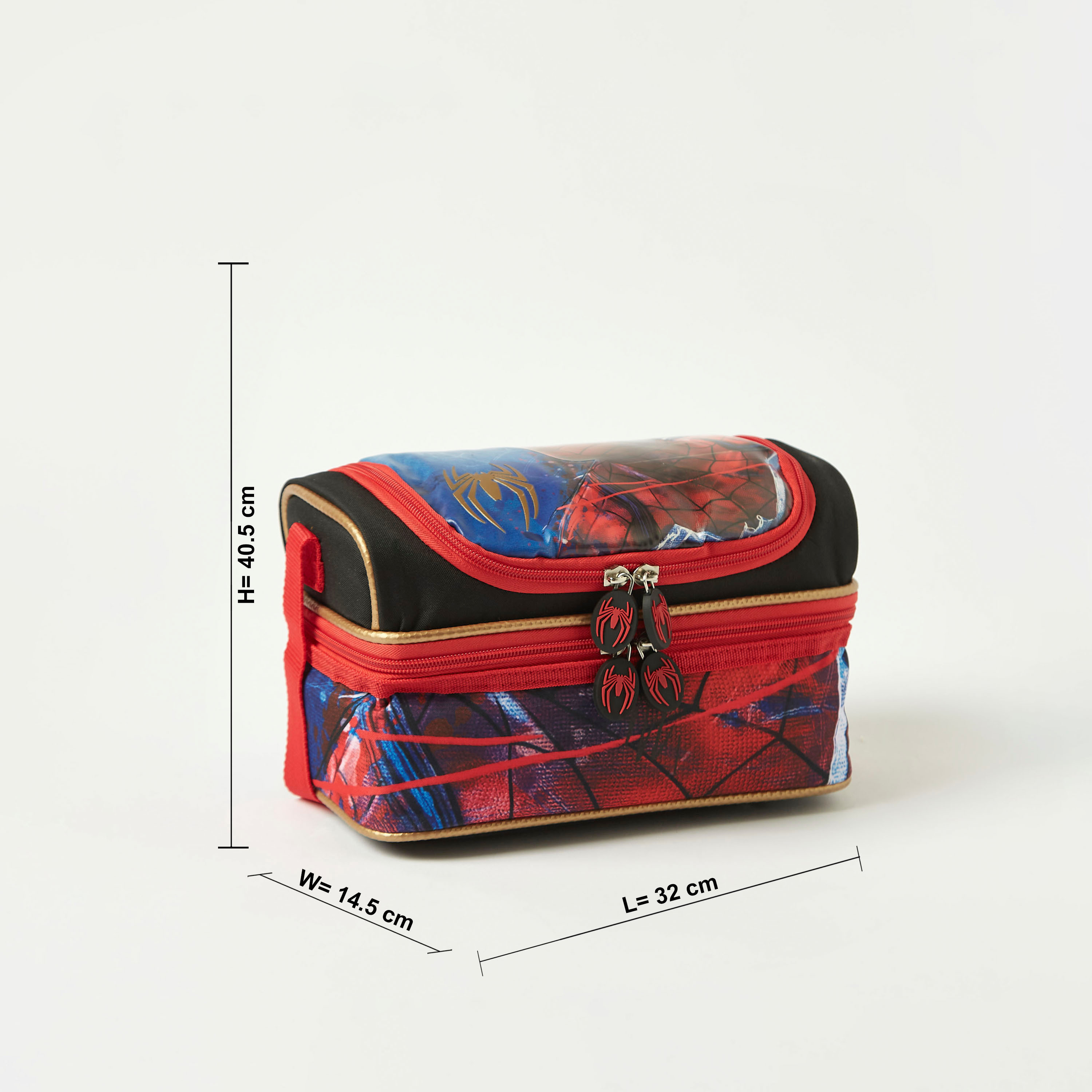 شنطة غداء بطبقتين وطبعات سبايدر مان-school-lunchessentials-lunchbags-image-2