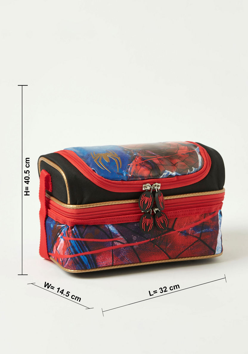 Spider-Man Printed Double Layer Lunch Bag-Lunch Bags-image-1