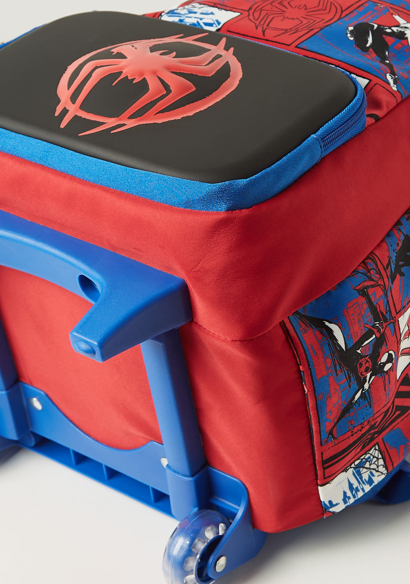 Spider-Man Printed Trolley Backpack with Retractable Handle - 18 inches-Trolleys-image-7