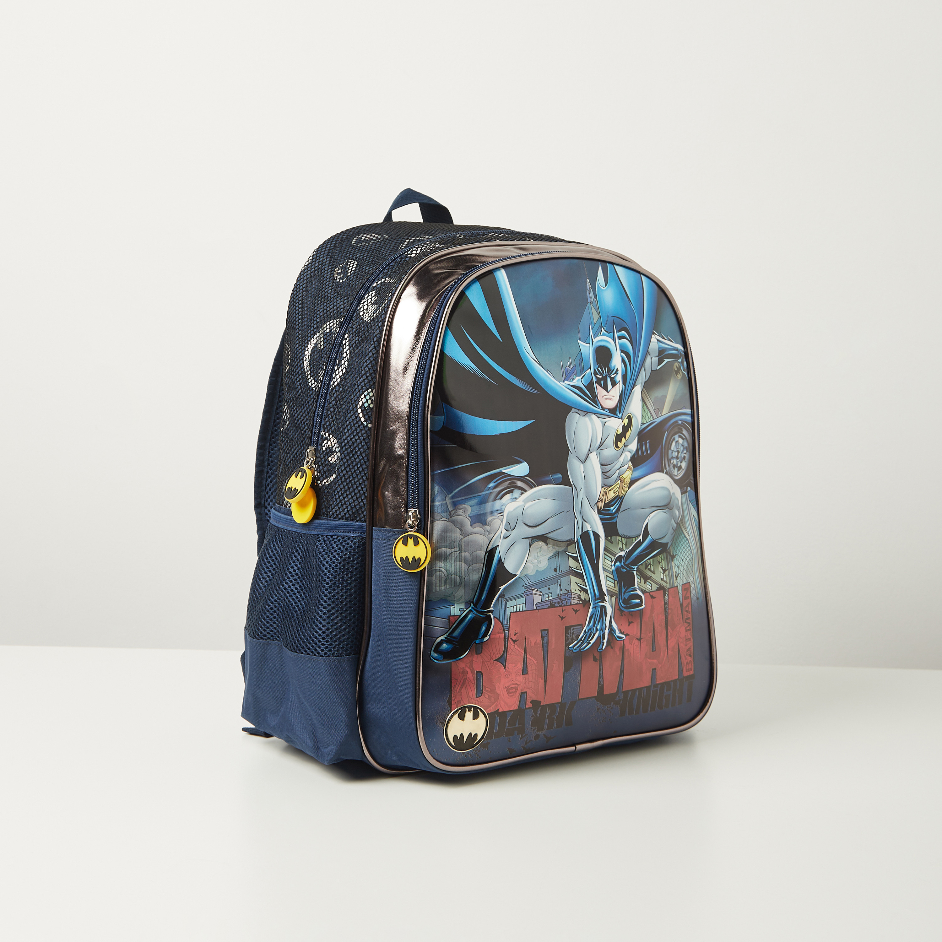 Buy Batman Print Backpack with Adjustable Shoulder Straps 16