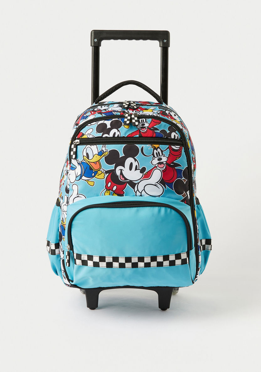 Disney Minnie Mouse and Friends Print Trolley Backpack with Stationery Set - 15 inches-Trolleys-image-0