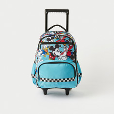 Disney Minnie Mouse and Friends Print Trolley Backpack with Stationery Set - 15 inches