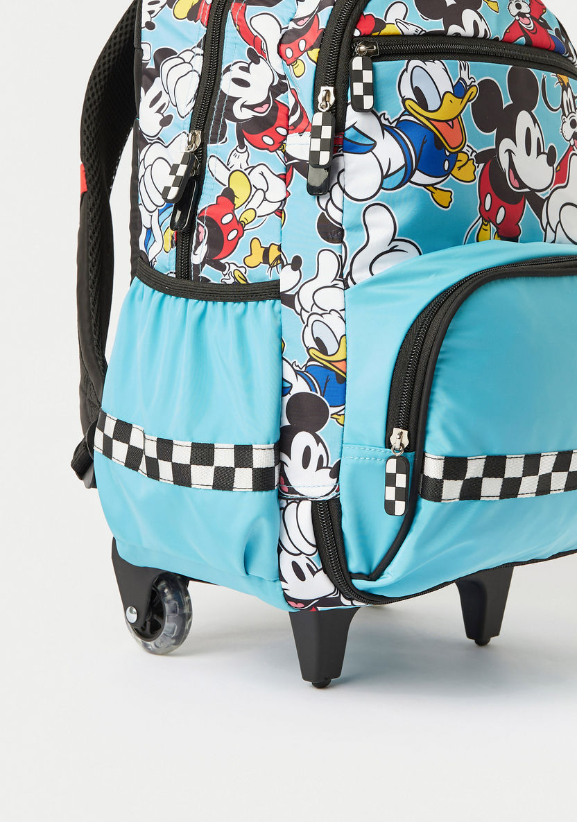Disney Minnie Mouse and Friends Print Trolley Backpack with Stationery Set - 15 inches-Trolleys-image-3