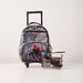 Spider-Man Print Trolley Backpack and Stationery Set - 15 inches-Trolleys-thumbnail-0