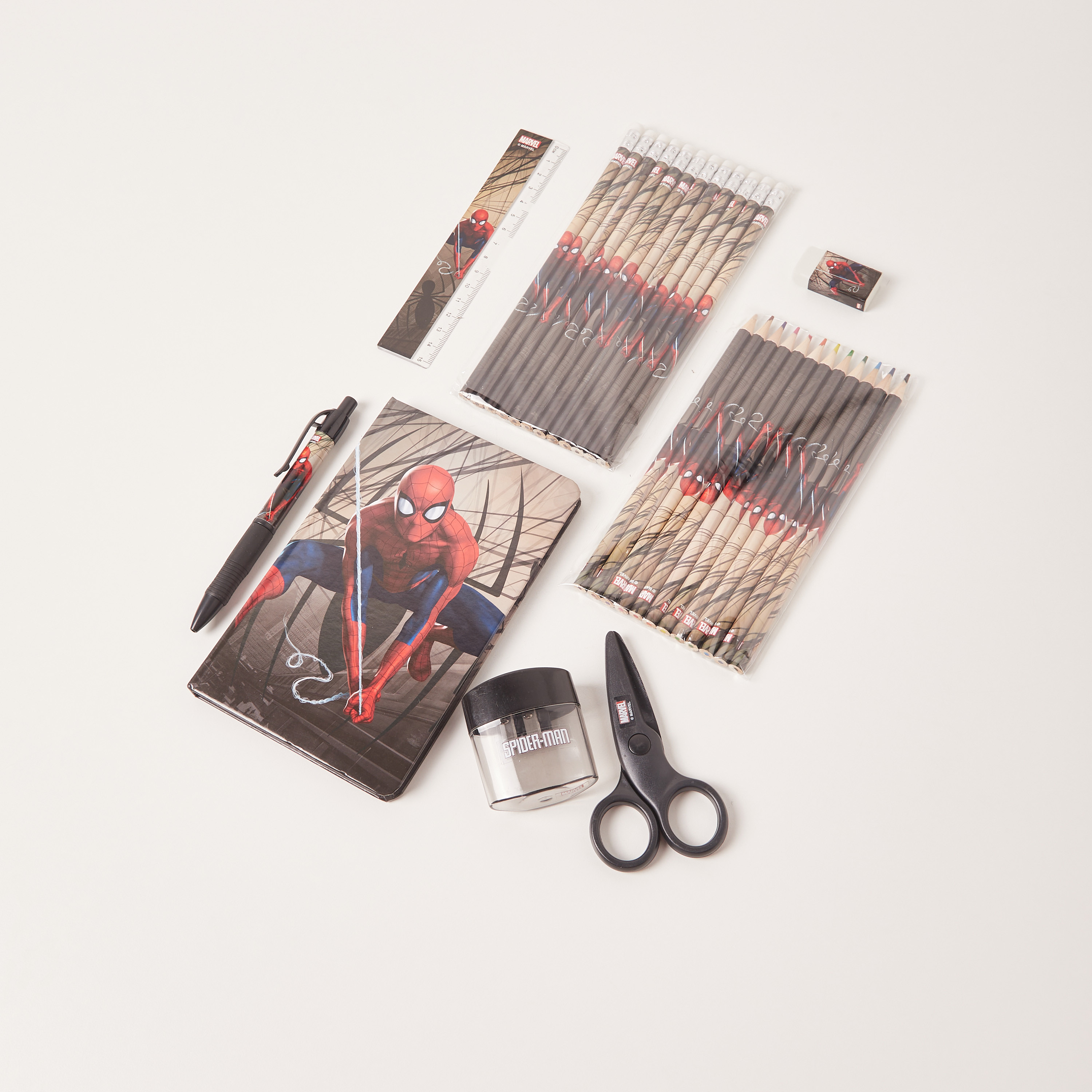 Spider-Man Print Trolley Backpack and Stationery Set - 15 inches-school-bagsandbackpacks-trolleybags-image-9