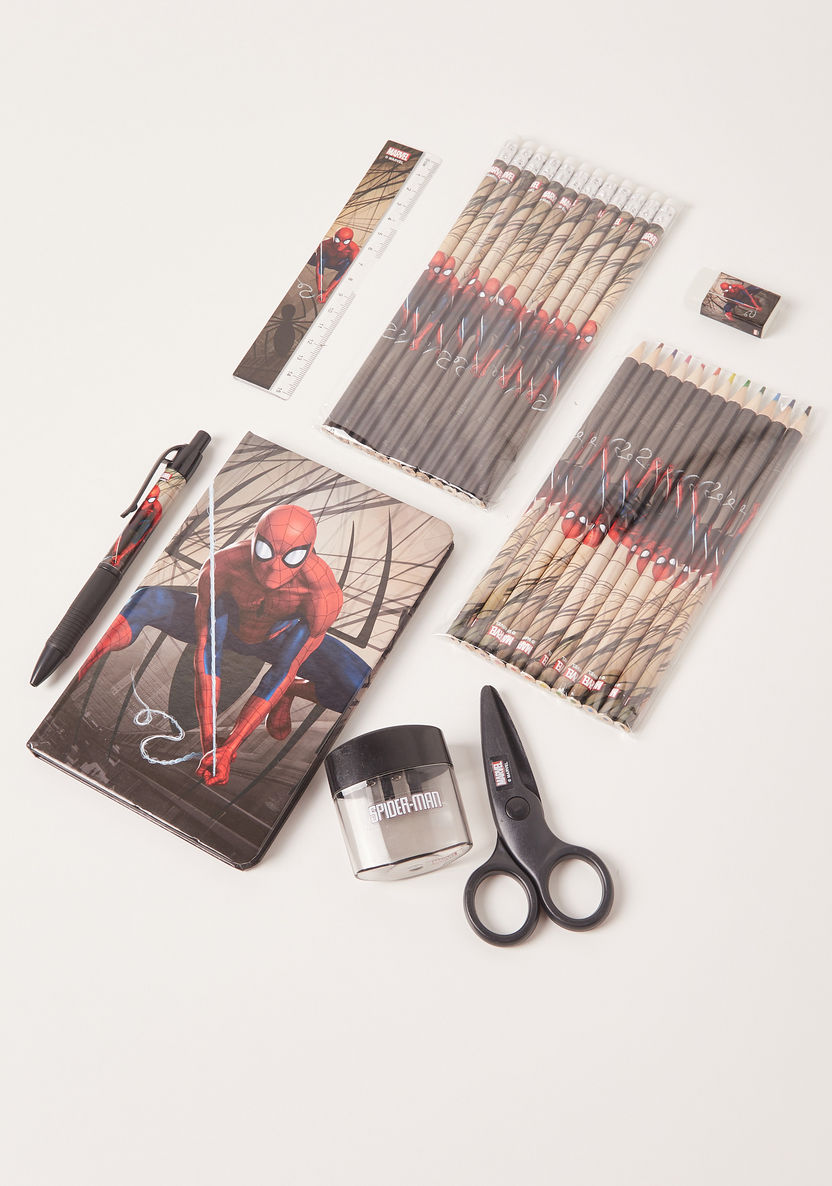 Spider-Man Print Trolley Backpack and Stationery Set - 15 inches-Trolleys-image-8