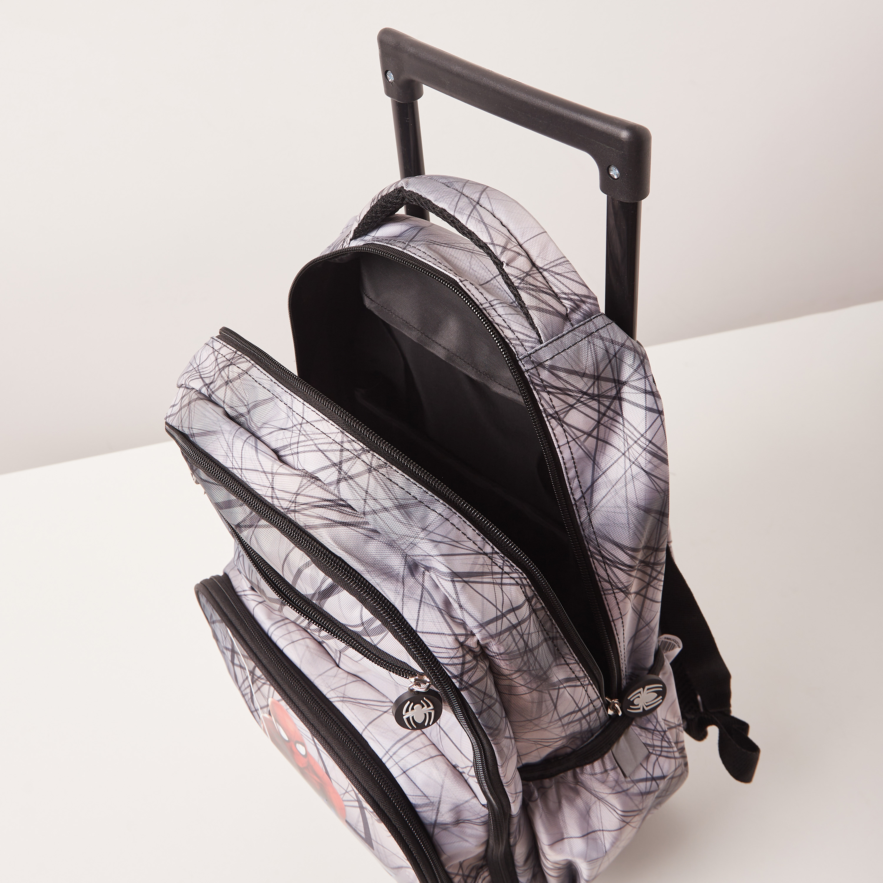 Spider-Man Print Trolley Backpack and Stationery Set - 15 inches-school-bagsandbackpacks-trolleybags-image-10