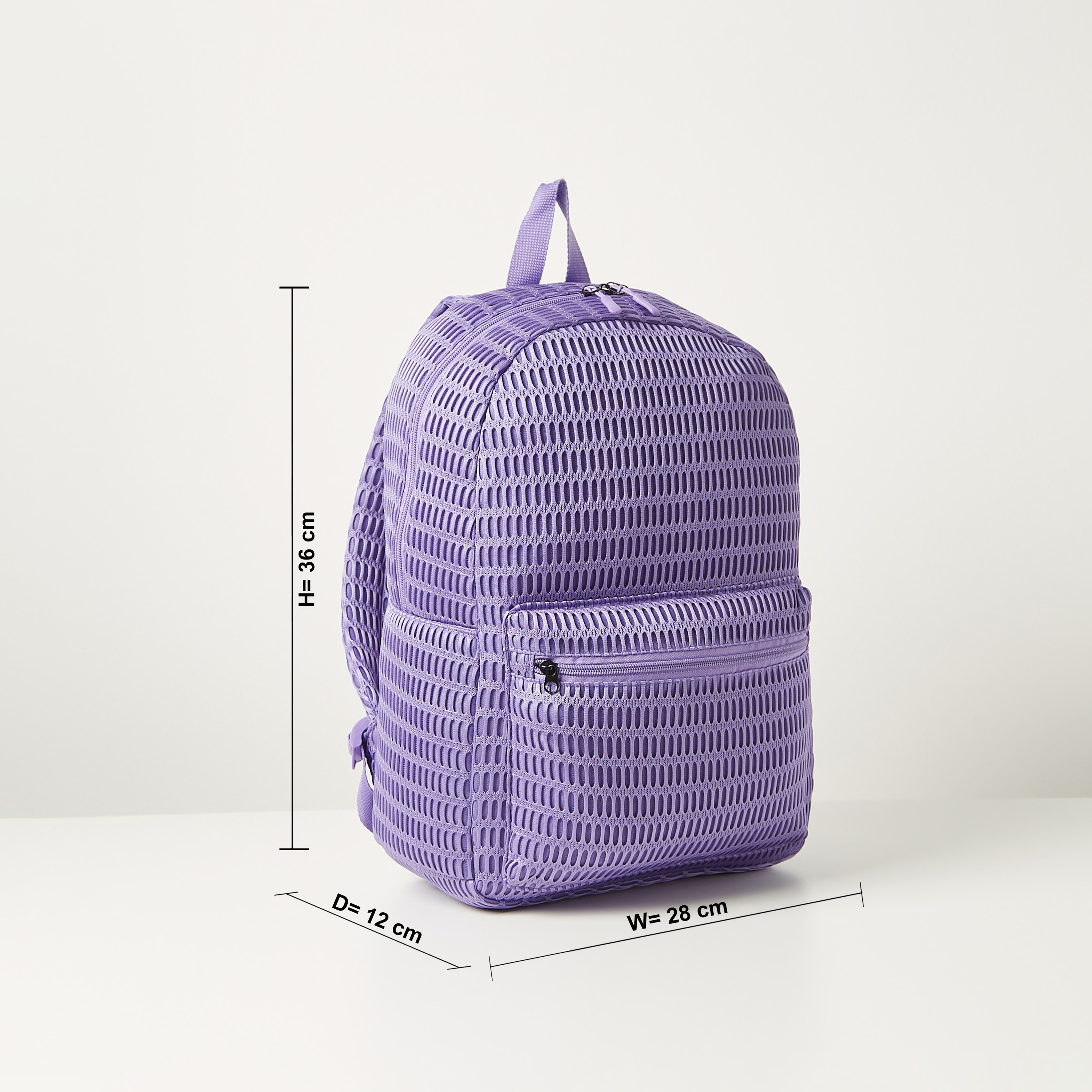 Juniors Textured Backpack with Adjustable Strap and Laptop Holder - 16 inches-school-bagsandbackpacks-backpacks-image-2