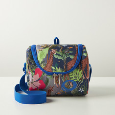 Juniors All-Over Tropical Print Lunch Bag