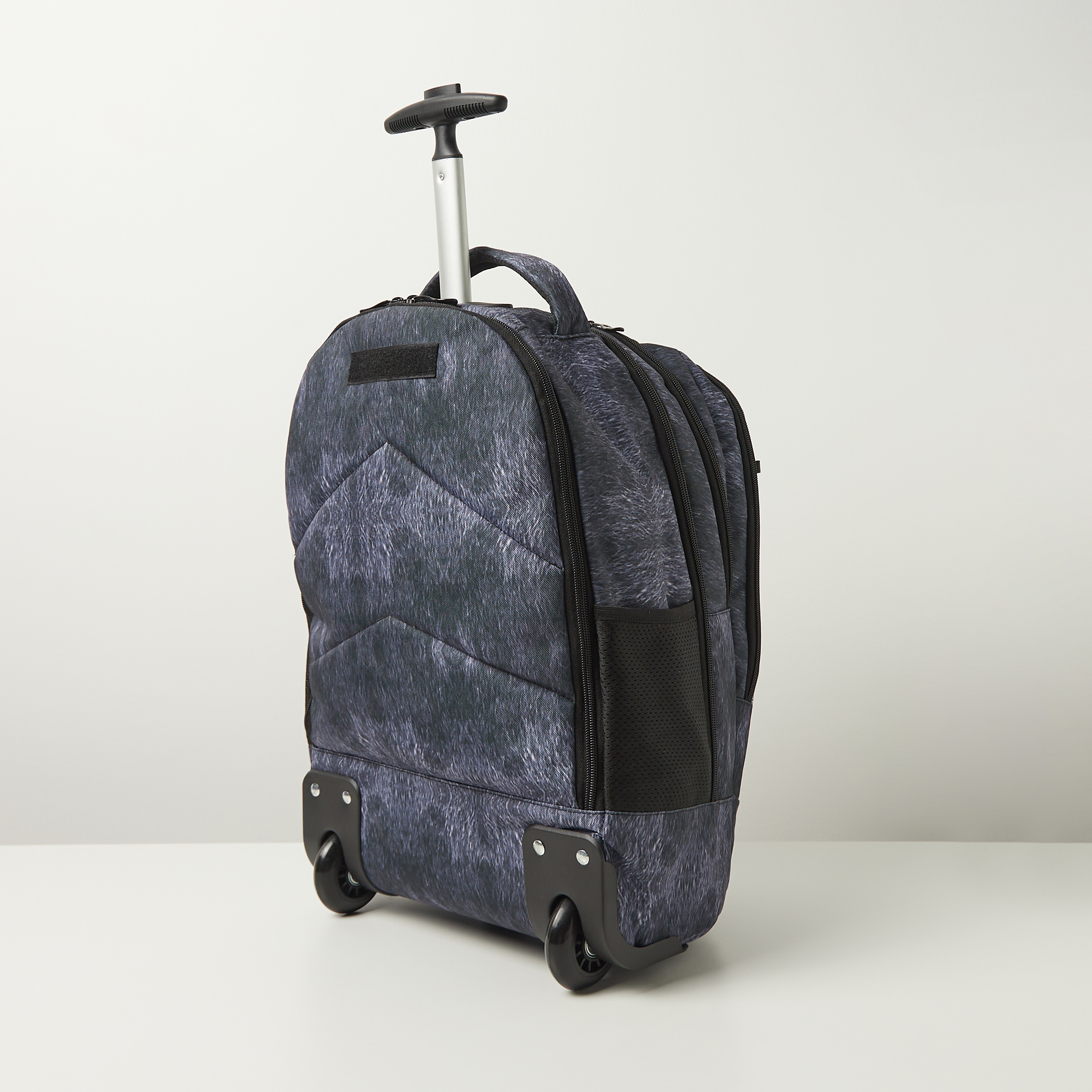 Juniors Lion Graphic Print Trolley Backpack with Wheels - 20 inches-school-bagsandbackpacks-trolleybags-image-6