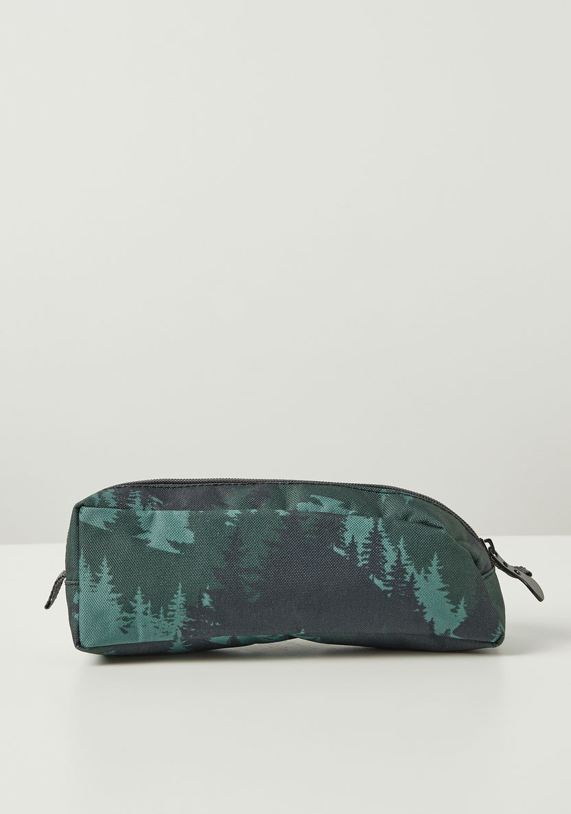 Juniors Tree Print Pencil Pouch with Zip Closure-Pencil Cases-image-0