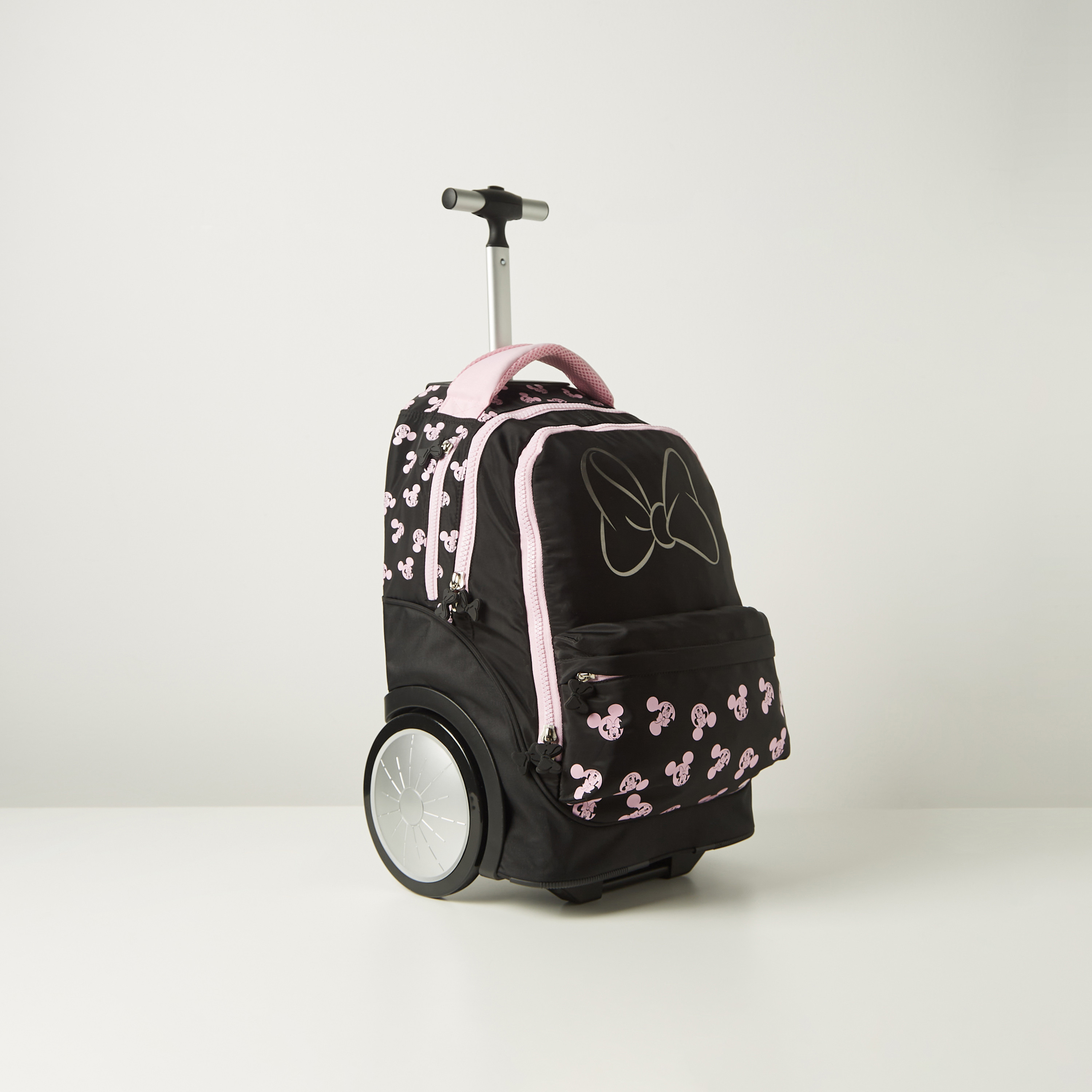 Buy Disney Minnie Mouse Print Trolley Backpack With Chunky Wheels - 18 ...