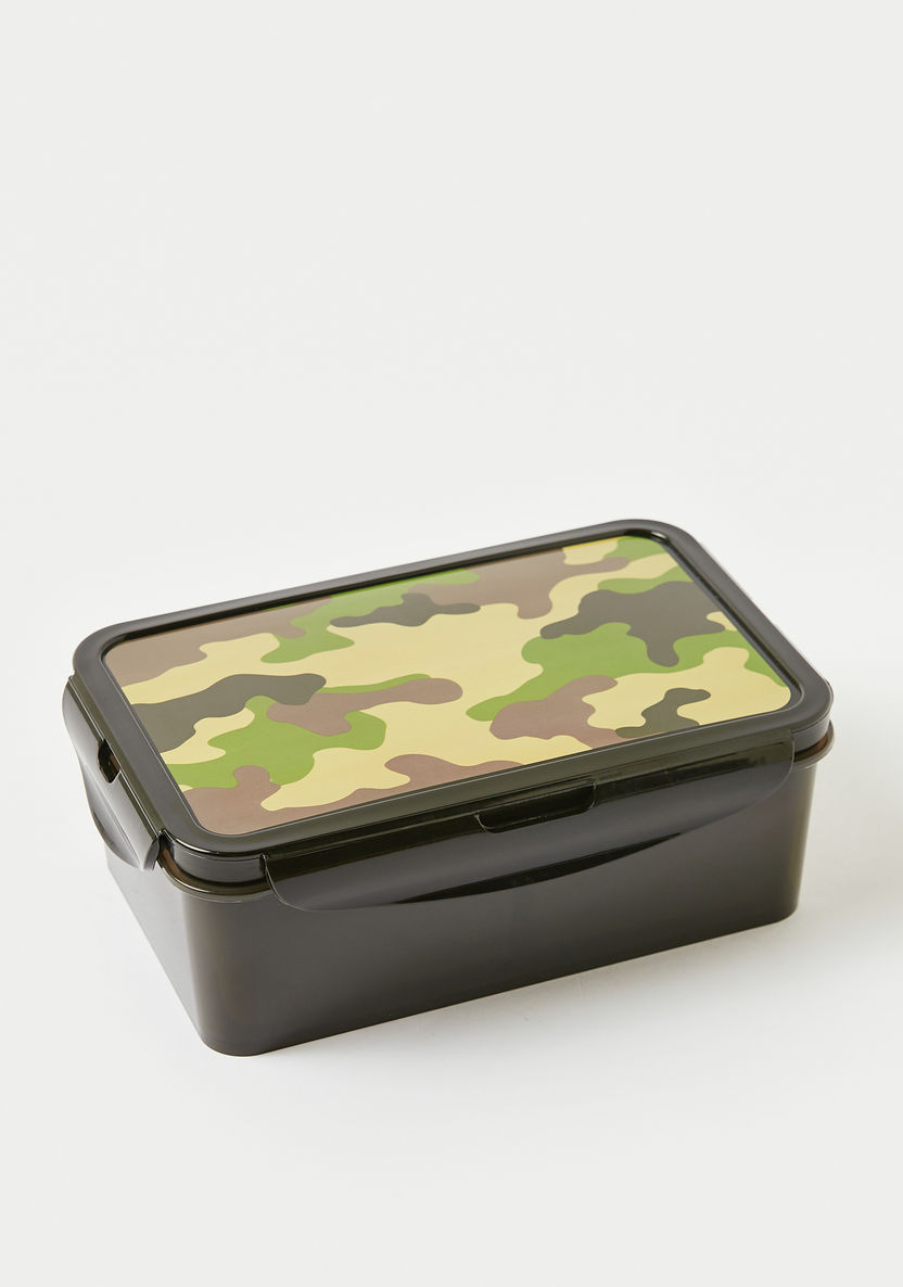 Juniors Camouflage Print Lunch Box with Lid-Lunch Boxes-image-0