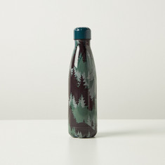 Juniors Forest Print Stainless Steel Water Bottle - 500 ml