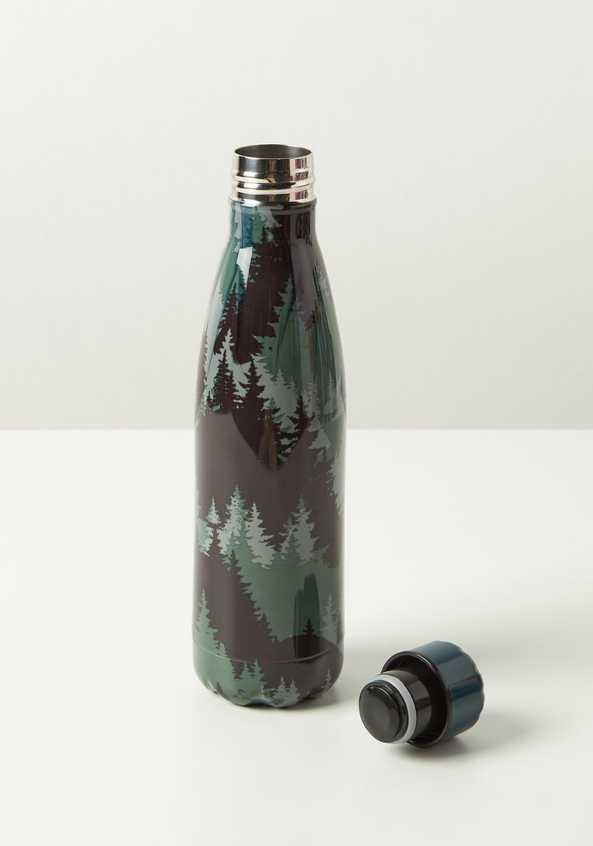 Juniors Forest Print Stainless Steel Water Bottle - 500 ml-Water Bottles-image-1
