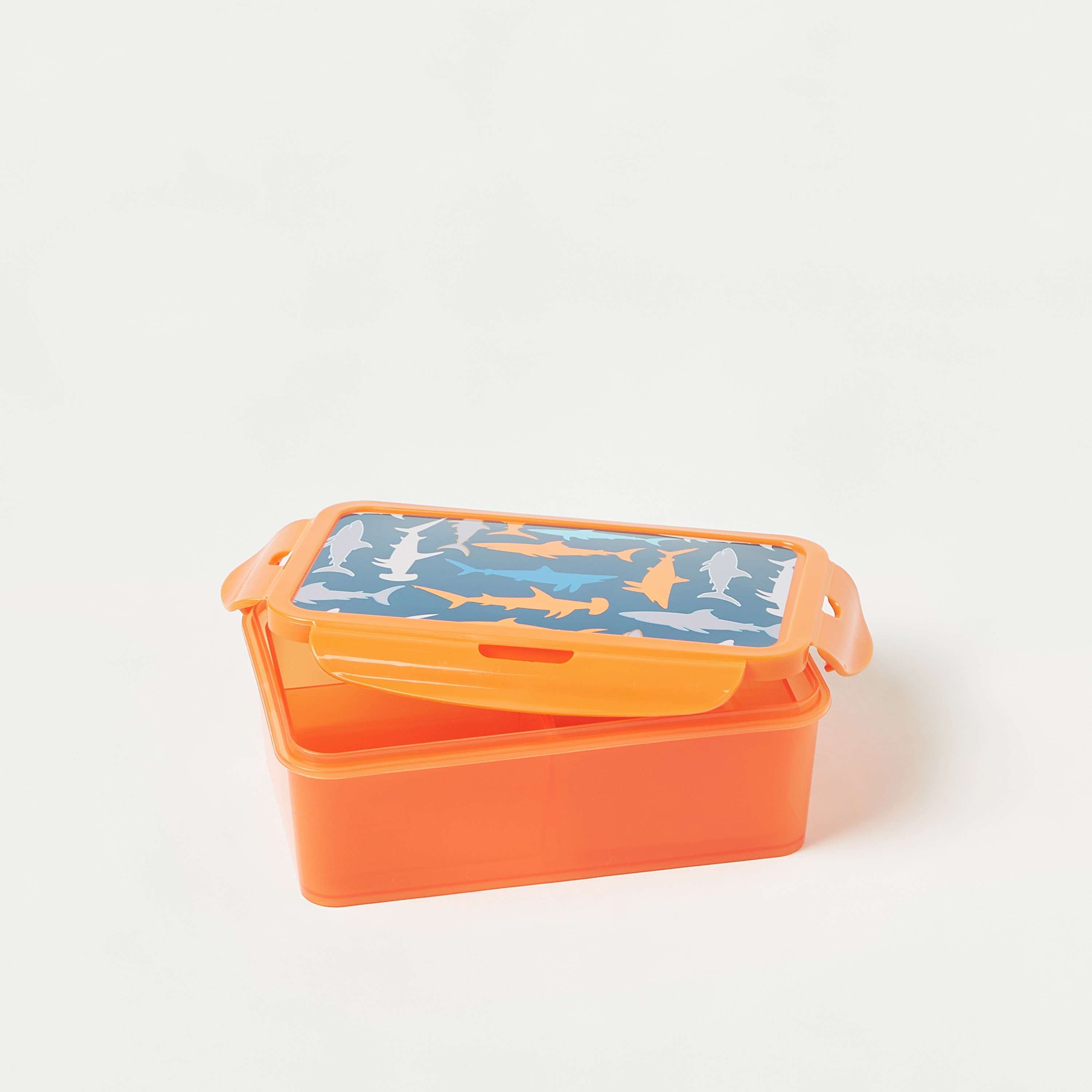 Juniors Shark Print 3-Compartment Lunch Box-school-lunchessentials-lunchboxes-image-4