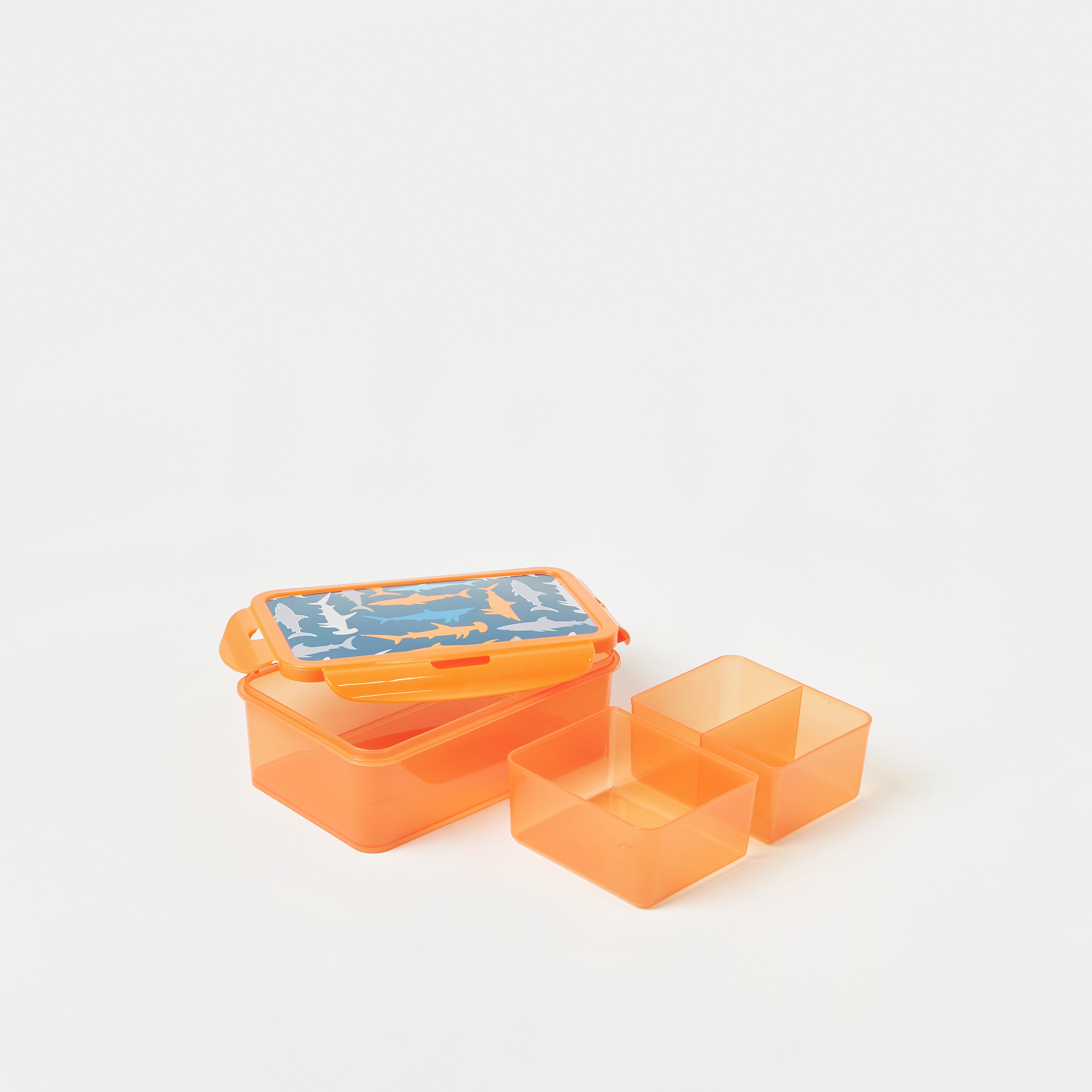Juniors Shark Print 3-Compartment Lunch Box-school-lunchessentials-lunchboxes-image-5