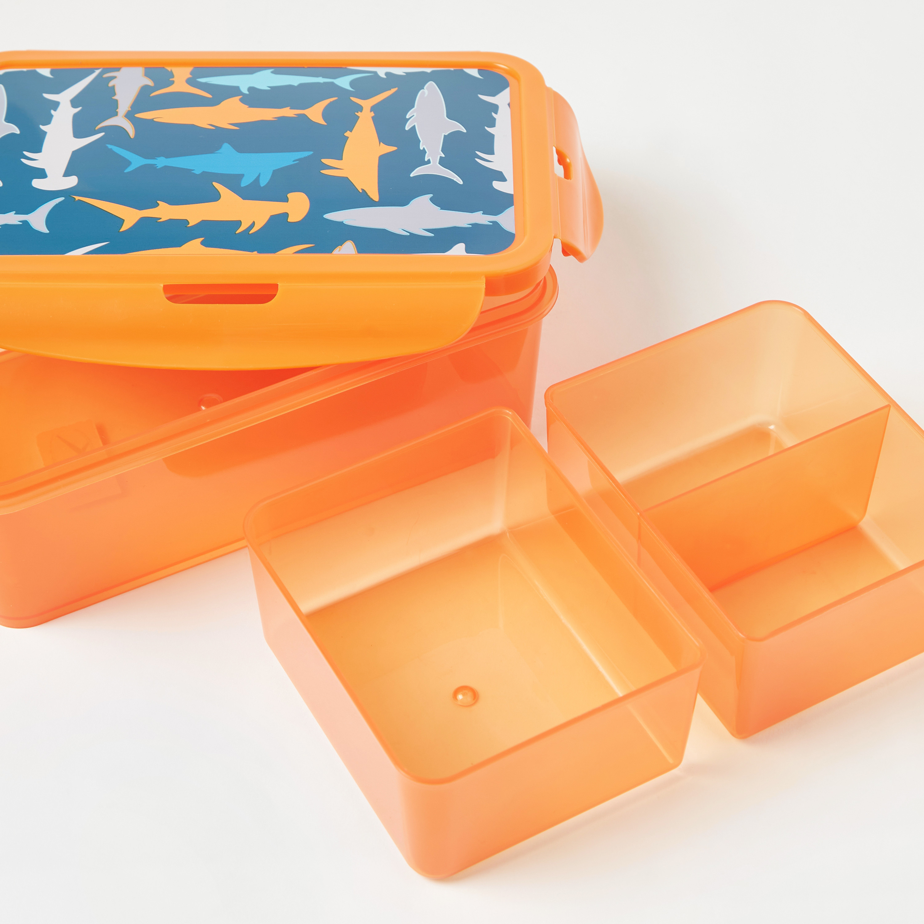 Juniors Shark Print 3-Compartment Lunch Box-school-lunchessentials-lunchboxes-image-6