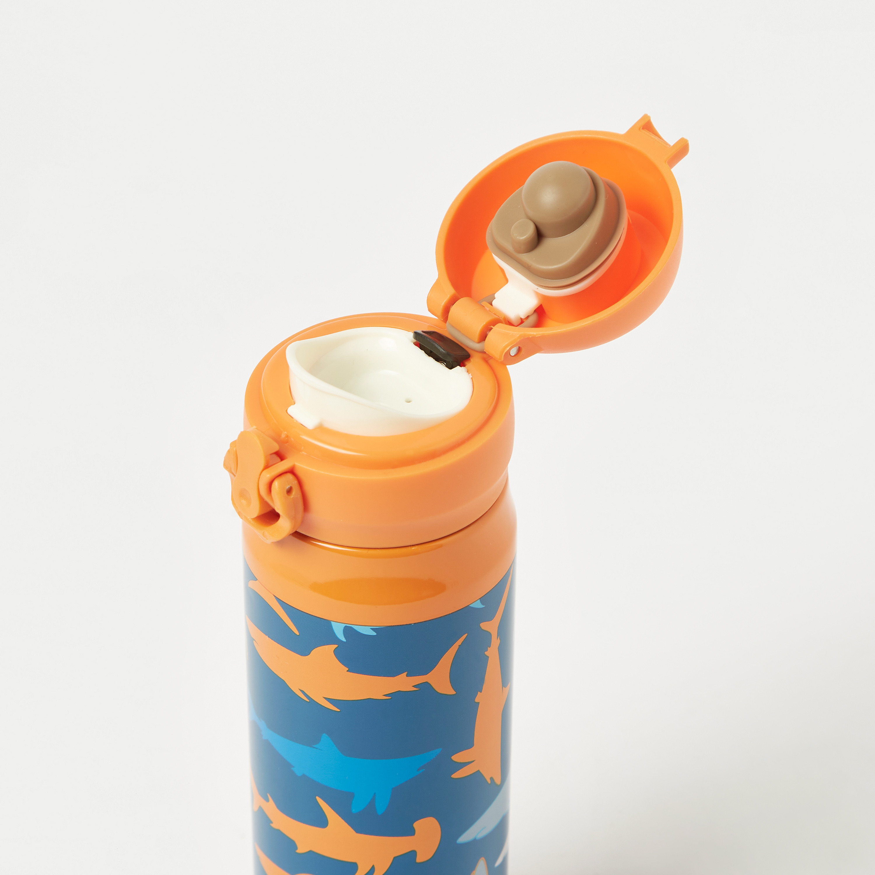 Juniors Shark Print Stainless Steel Water Bottle - 500 ml-school-waterbottles-image-3