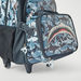 Juniors Shark Graphic Print 3-Piece Trolley Backpack Set - 16 inches-School Sets-thumbnail-4