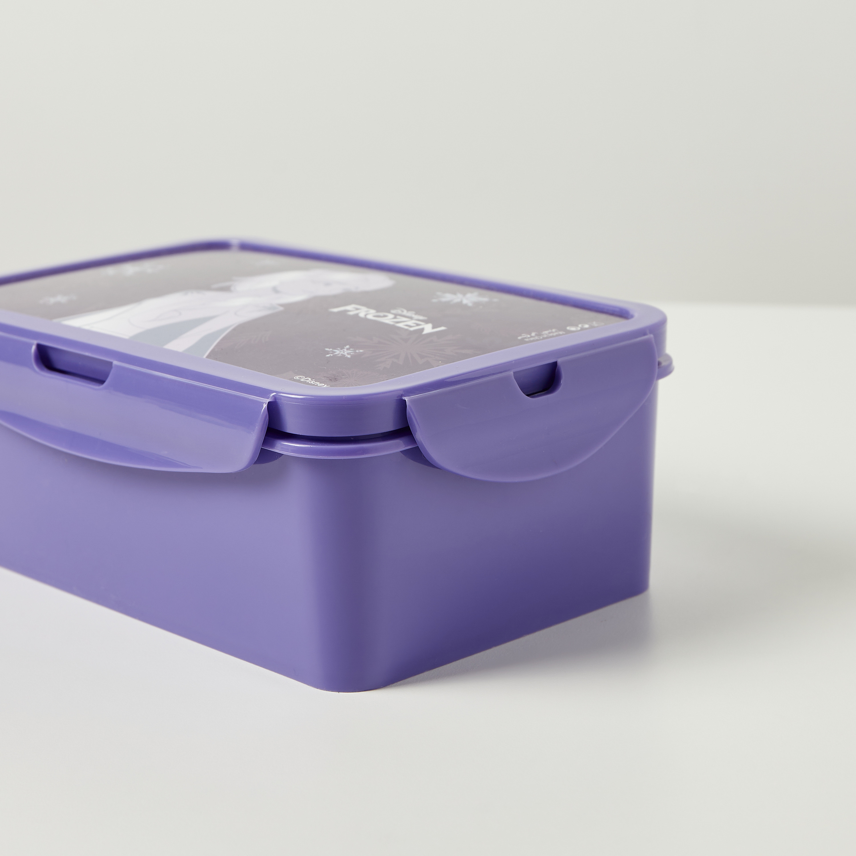 Disney Frozen Print Lunch Box with Clip Lock Lid-school-lunchessentials-lunchboxes-image-3